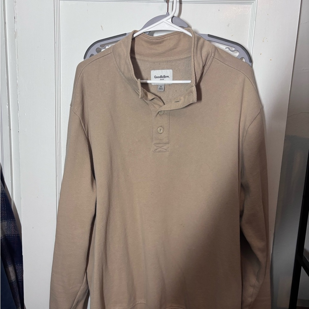 Goodfellow & Co Tan Long Sleeve Shirt